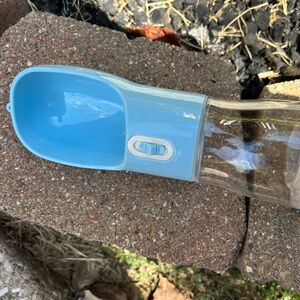 Portable Blue Pet Water Bottle